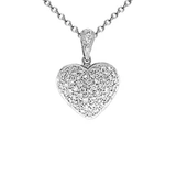 18k Diamond Heart Necklace P199