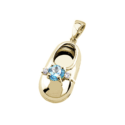 baby shoe charm pendant