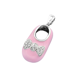 14k Baby Shoe Charm Pendant with Diamonds and Enamel P-701-N