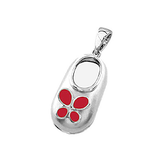 14k Baby Shoe Charm Pendant with Enamel P-907-LR