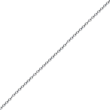 14k White Gold Cable Chain