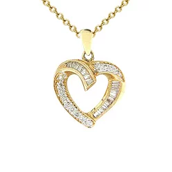 diamond heart pendant