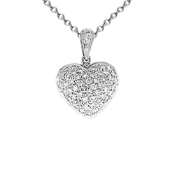 diamond heart necklace