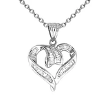 18k Diamond Heart Necklace P107