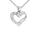 18k Diamond Heart Necklace P101