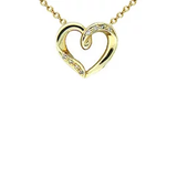 14k Diamond Heart Necklace P958